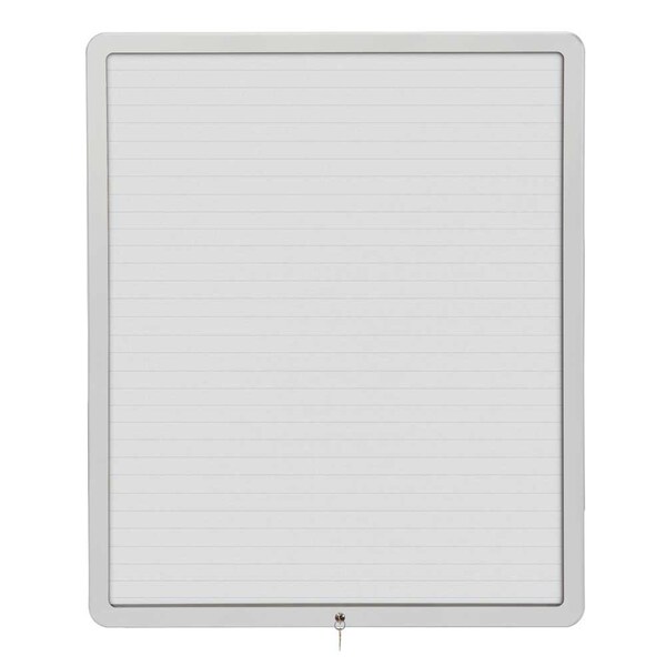 Sliding Door Wood Corkboard, 48"x36", Ligh, UV9003OCS-LTOAK-RUBBER